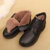 Thick-soled heightening velvet warm snow boots  winter new versatile fashion middle-aged mother short boots