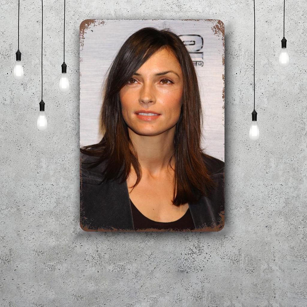 Famke Janssen Retro Vintage Tin Sign Poster Decorative Plaque Metal Plate Wall Decor