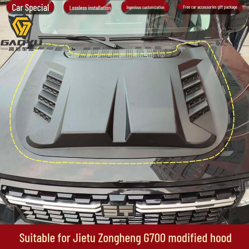 Kryt kapoty a chránič motoru Jetour Zongheng G700 - Off-road ochrana proti písku a kamení.