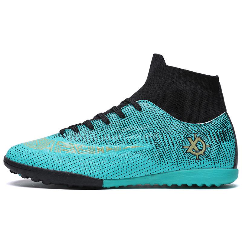 Neue C Luo High-Top-Fußballschuhe Kinder-Erwachsene Herren- und Damenstollen Training Kunstrasen Sportschuhe