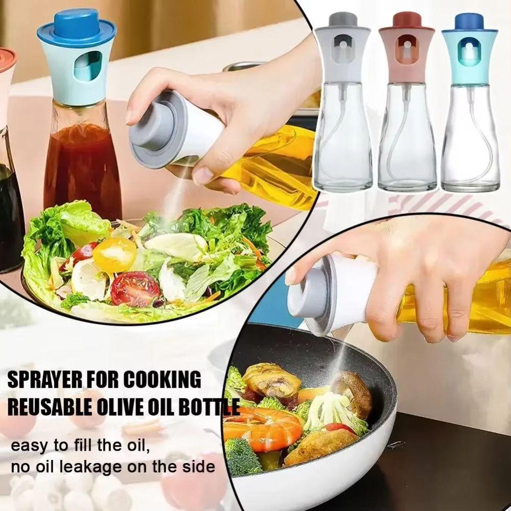 Soy Sauce Seasoning Condiment Bottle Glass Olive Oil Spray Bottle New Spray Oil Dispenser Barbecue