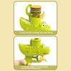 Cartoon Crocodile Disc Launcher Toy with 15 EVA Discs Outdoor Garden Backyard Lawn Park Kids Flying Disc Shooter Game Toddlers Boys Girls Gift