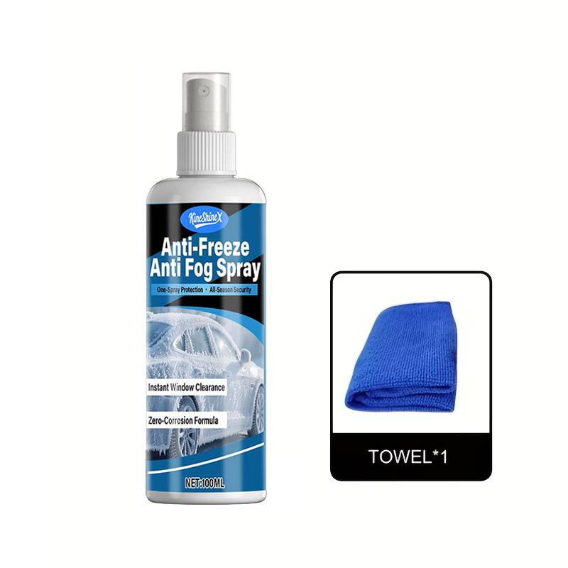 Multi-functional anti-freezing and anti-fog spray - Suitable for car windows, glasses,helmets.Quickly removes fog,prevents icing Antifogging