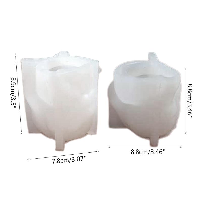 2×Head-Planter Silicone Mold Face Flower Pot Concrete Mold Face Statue Planter Mold Face Flower Vase Epoxy Casting Mold