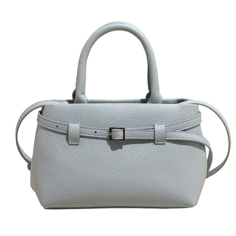 Wholesale Simple Temperament Portable Platinum Bag Women's Business Commuter Style Advanced Lychee Pattern Messenger Bag