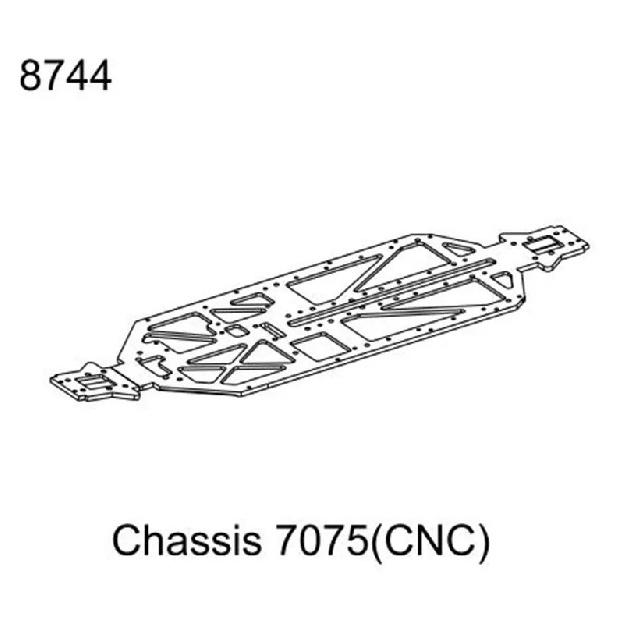 ZD Racing MX-07 1/7 RC Car Chassis 7075(CNC) Parts Accessories 8744