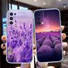 IK42 Lavendel Lila Blume Transparente Handyhülle für Motorola Moto G7 G8 G9 G84 G85 G73 G24 G15 Z2 Play Power Plus