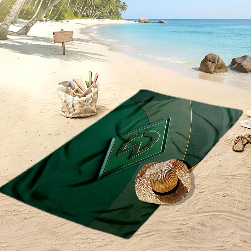 Asciugamano da Spiaggia con Stampa Calcio Werder Bremen, Asciugamano Grande Morbido ad Asciugatura Rapida per Spiaggia Campeggio Nuoto