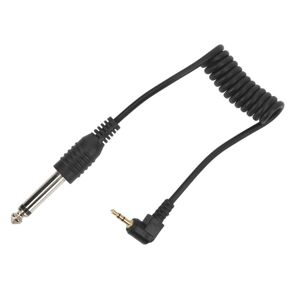 Universal Digital Camera Synchronization Cable Gold Plated 2.5mm To 6.35mm Male Cable for Speaker Guitar