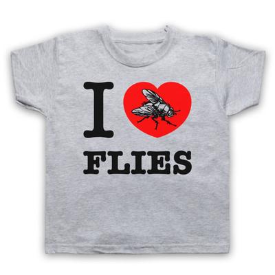 Ich Liebe Fliegen Tierschützer Tiere Retten Insekt Kinder Kind T-Shirt
