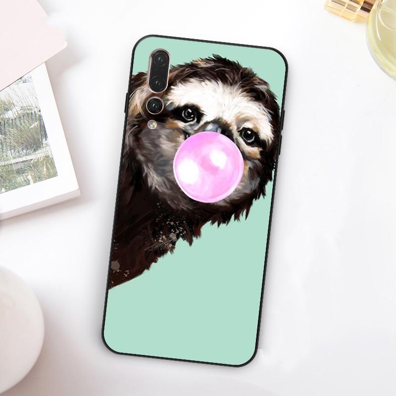 Funny Sloth For Huawei Nova Y73 Y72 Y90 Y70 Y60 Y91 Y61 12s 12i 11i 8i 9 10 SE P60 P30 Pro P40 Lite Case