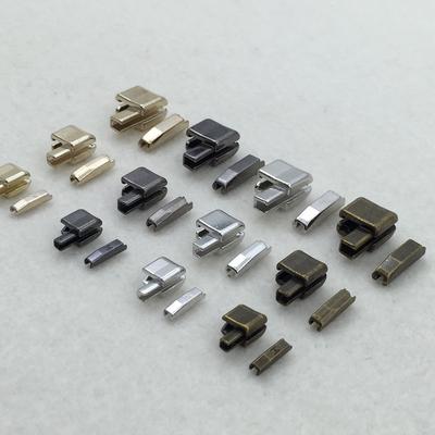 5 Sätze Metall-Reißverschlusskopf-Schieber Haltebolzen Reißverschluss Oberer Stopper für Mantel Jacke Kleidung DIY Näh-Reparaturset