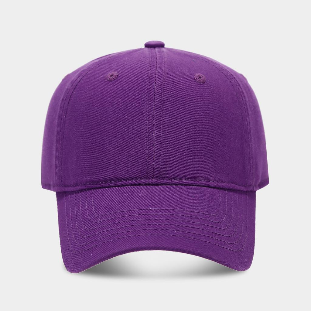 High Quality Solid Color Soft Top Baseball Cap Men's European and American Fashion Washed Cotton Retro Wide Brim Cap Women's Hat Tide