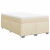 Maison Exclusive - Sommier à lattes de lit avec matelas Crème 120x200 cm Tissu