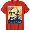 A Ham Alexander Hamilton Retro Distressed Graphic Tee Casual Short Sleeve TShirt for Men Women