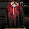 Spring And Autumn Fashion Men's Hoodie Holiday Party Role-playing Bloody Wounds 3D Print Hoodies Casual Boy Sweatshirt Women's Oversized Top Clothing