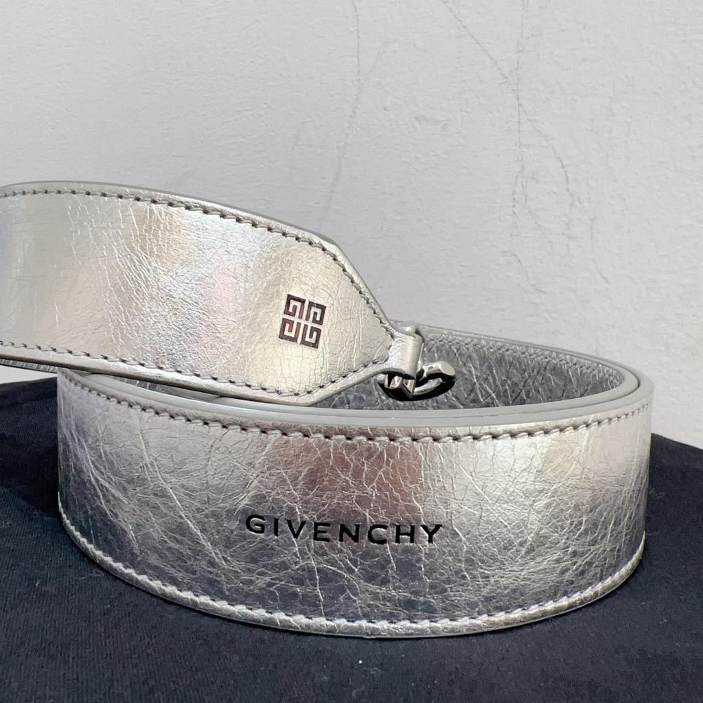 [Pre-Owned] Antigona Silver Metal Magnetic Closure Silk And Calfskin Mini Shoulder Crossbody Bag - Very Good #EX0XO0