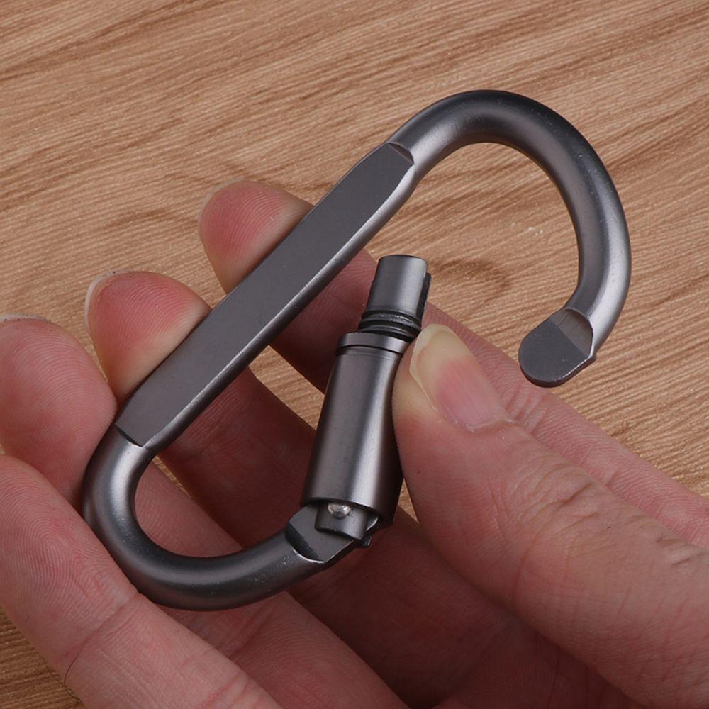 Outdoor Tools D Shape Metal Camping Climbing Aluminum Zinc Zinc Alloy Hook Carabiner Key Buckle Keyring