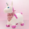 Children's Jumper for Jumping with Pump Unicorn White with Shiny Horn with Bandana