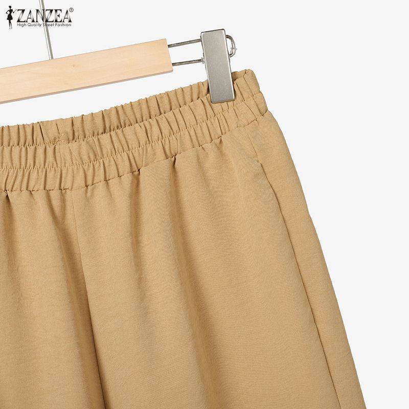 ZANZEA Women Long Sleeve Thin Blazer and Pants Casual Two Piece Suit Sets