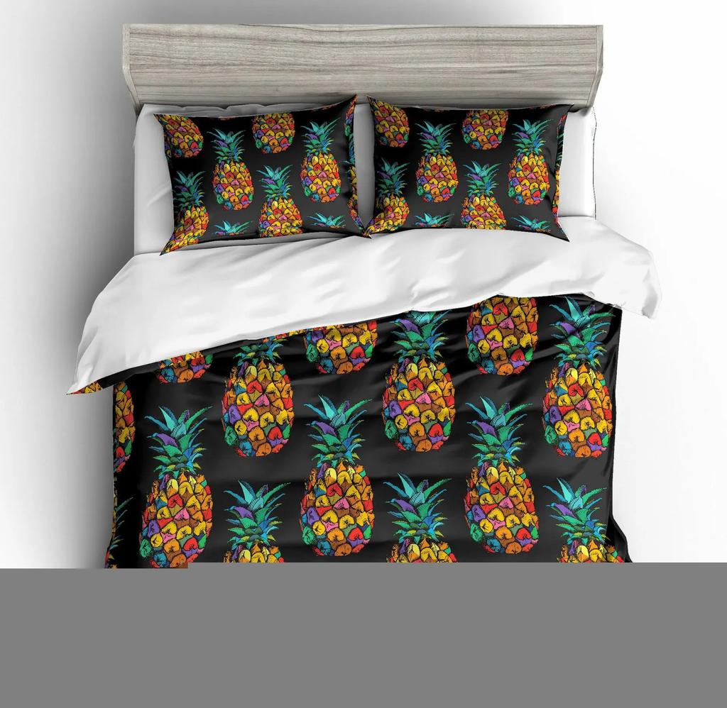 Nightmare Before Christmas  Duvet Cover with Pillow Cover Bed Sets Jack and Sally 3D Skull Christmas Bedding Set Bedroom Decor