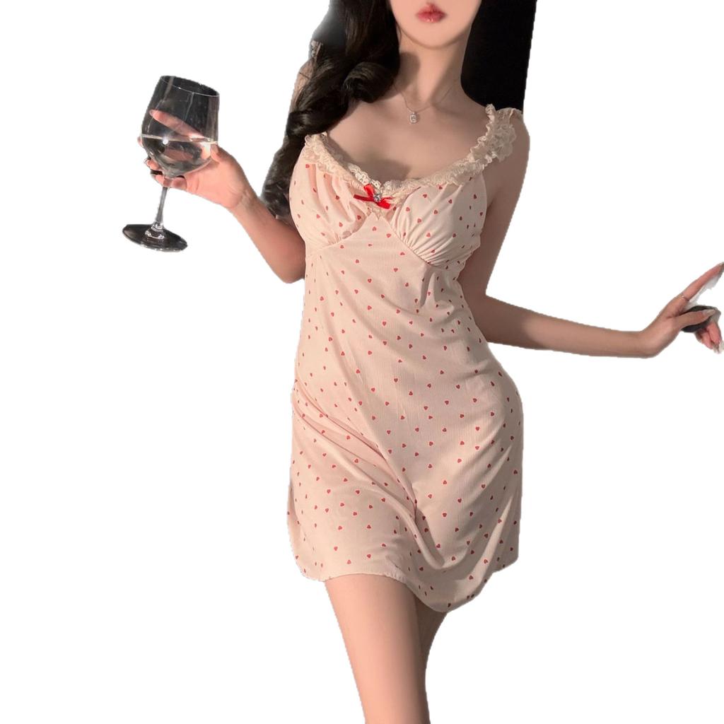 Sex Underwear Sexy Small Breast Pajamas Uniform Pure Desire Storm Point Suspender Pajamas Clothes Women