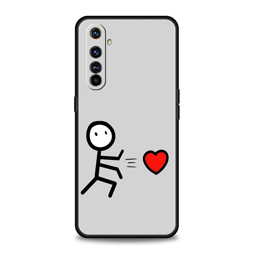Cute Middle Finger Phone Case For Realme 16 15T 14 13 12 11 10 4G 9 8 5G Pro Plus C21 C25 C35 GT5 GT3 GT2 Neo 2 3 3T 5 Cover