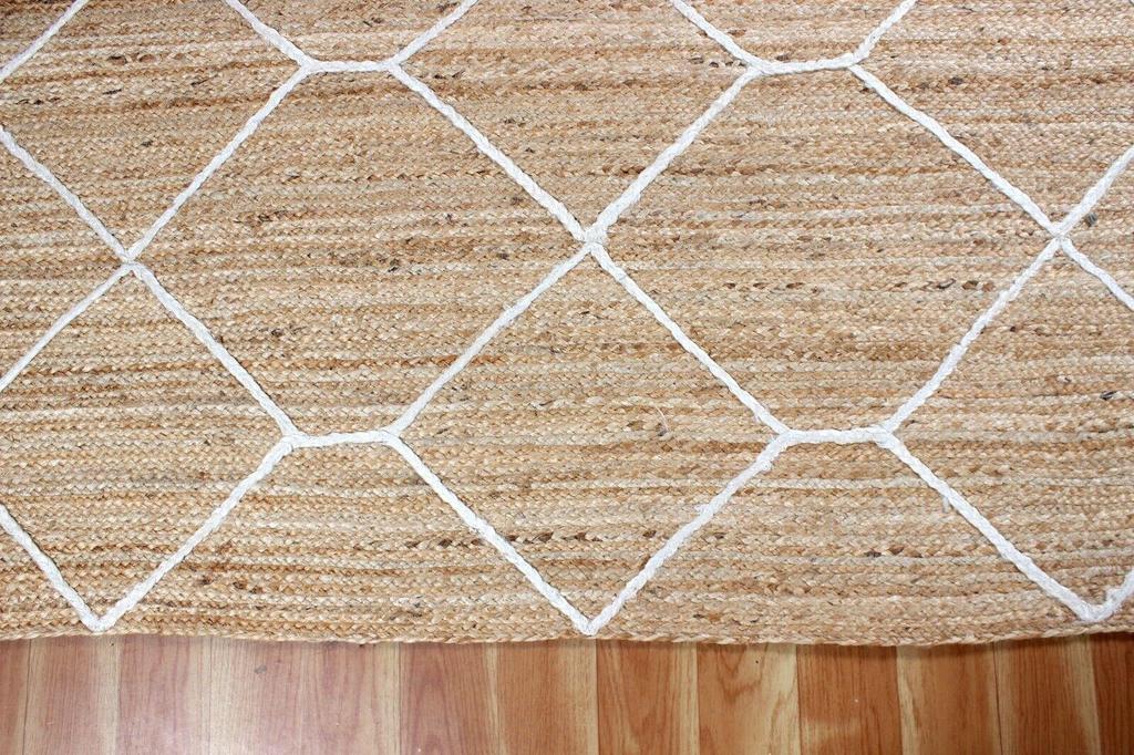 Jute Round Rug Handmade Natural Rug for Any Space Look Rustik Decor For Any Space Area