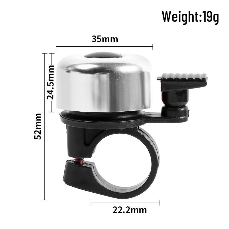 Colorful Mini Bicycle Bell - Loud Thumb Ring for Bikes and Scooters