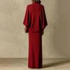 Women's Casual Color Sleeve Slim Fit Set
