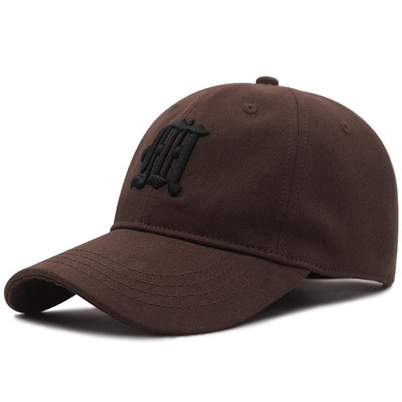 

Large head circumference large size hat men s and women s soft top baseball caps four-season men s caps L（58-60） темно-коричневого