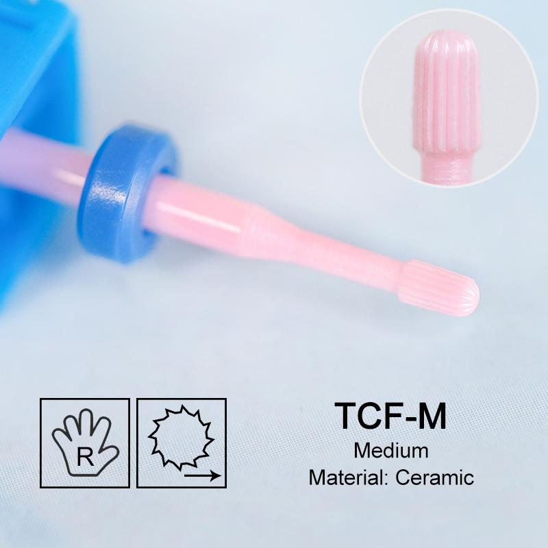 Ceramic Milling Cutter Flame Carbide Nail Drill Bits Pink Gel Remover Electric Machine Drills Polishing Peeling Nails Art Tools