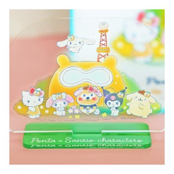 Ponta x Sanrio Characters Collaboration Acrylic Stand