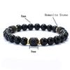 Unique Natural Stone Bracelet Men 8mm Obsidian Tiger Eyes Beaded Braclet Homme Hand Accessories Black Strand Brazalete Pulseira