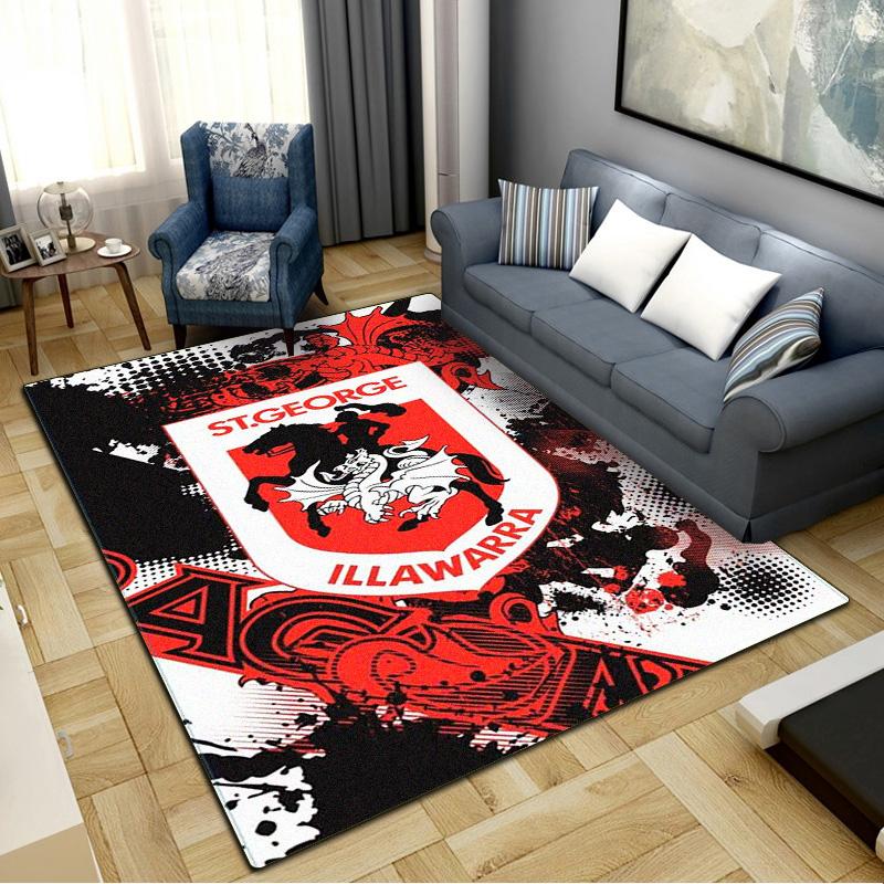 St George Dragons Carpet Rug for Living Room Bedroom Home Sofa Decoration, Kids play Non-slip Floor Mat