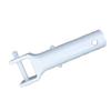 Long Lasting Swimming Pool Spa Vacuum Head Handle Replacement in White with V Clip Pin and Quick Snap Butterfly Clip