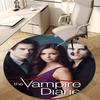1pc The Vampire Diaries1 Design Printed Area Round Carpet for Bedroom Living Room Home Decor Rugs Mat Non Slip Mat Rug for Bedside