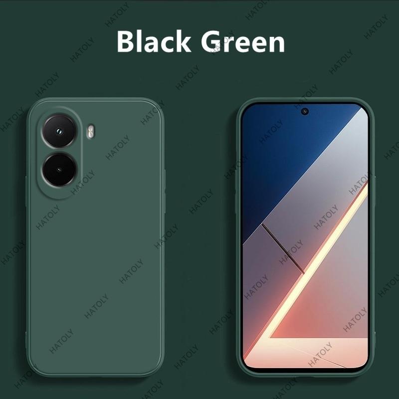 

For Poco M7 Plus 5G Case Liquid Silicone For Poco M7 4G M7 Plus 5G Case TPU Shockproof Monochrome Phone Case for Poco M7 Plus 5G For Poco M7 4G