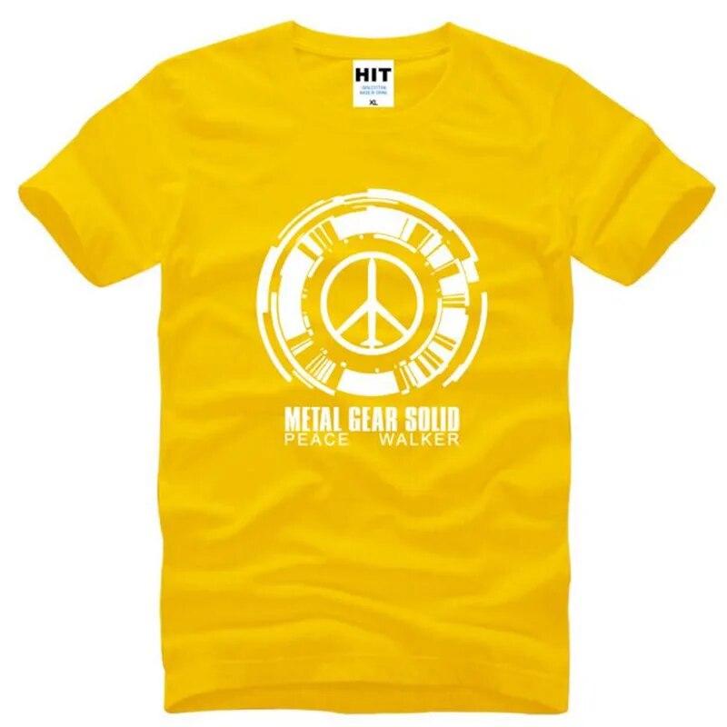 Metal Gear Solid Peace Walker Game Trička Unisex Krátký rukáv O Výstřih Bavlněné Unisex tričko Fitness tričko Homme Camisetas Hombre