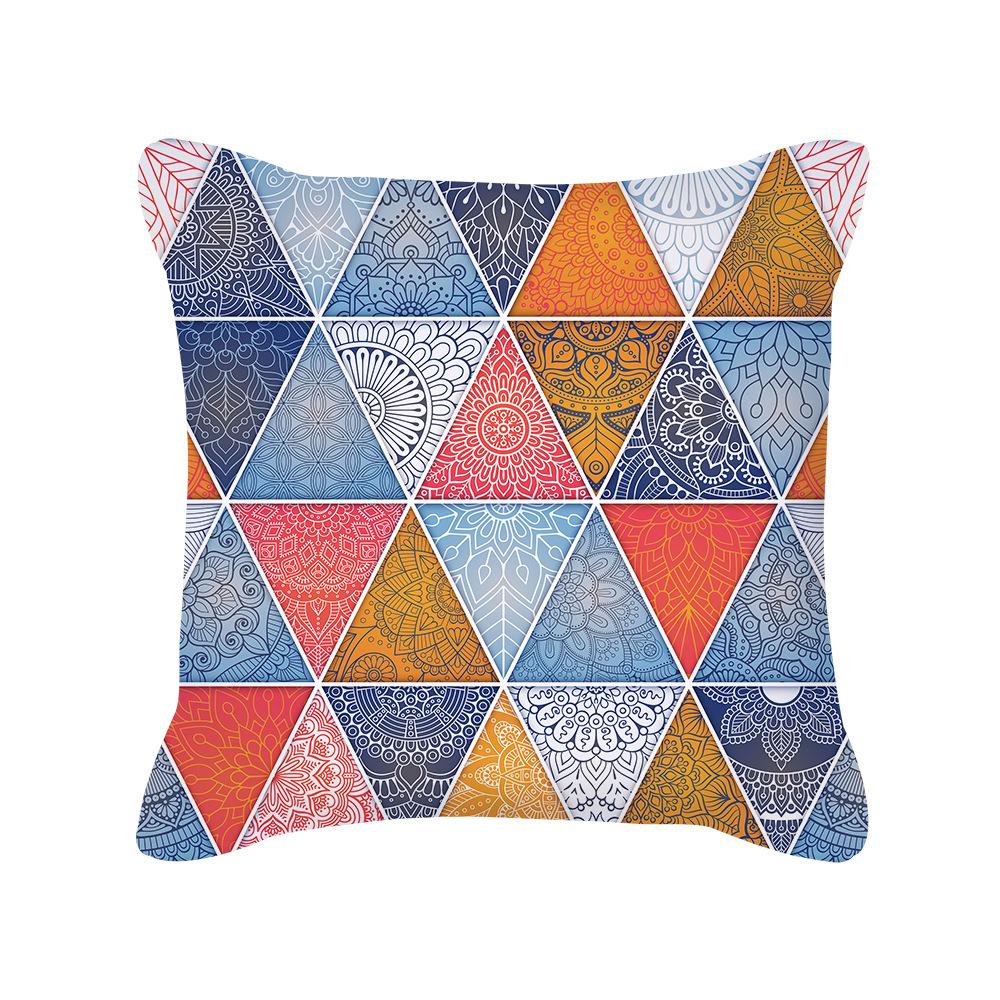 New Product Pillow Ins Nordic Style Geometric Pattern Plush Pillow Cover Sofa Cushion Cover