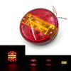 12V 24V 20 LED Round Car Tail Light Rear Stop Indicator Brake Signal Hamburger Light Trailer Truck Camper Van Lorry 3 Function