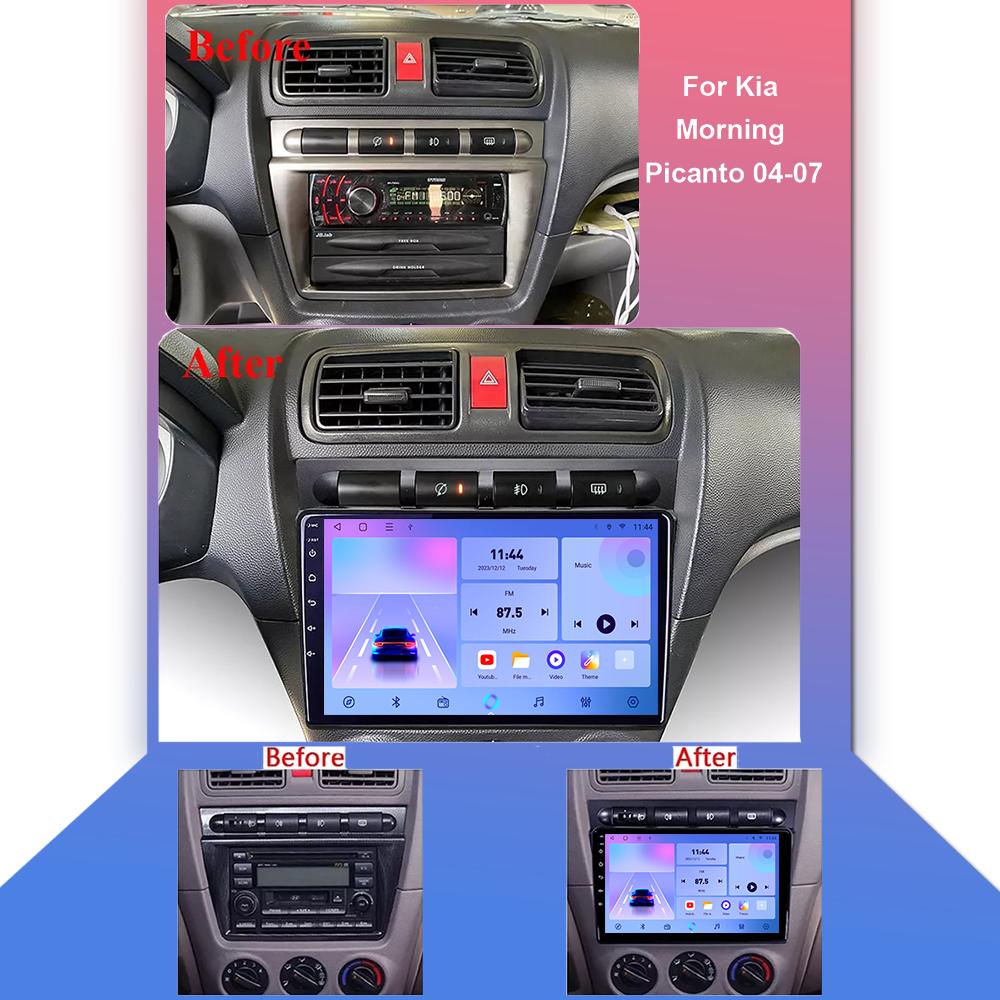 Car Radio Android Auto Carplay For KIA Morning Picanto 2004-2007 Multimedia Player Head Unit Stereo GPS Navigation BT WIFI 1+16GB