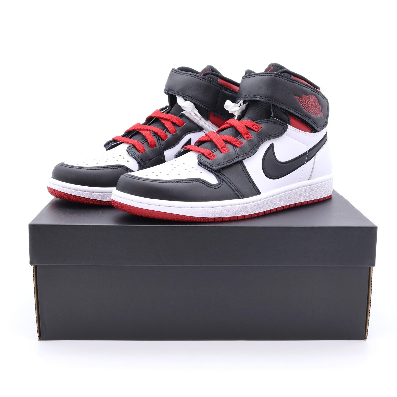 CQ3835-106 Nike Air Jordan 1 High FlyEase White Gym Red Black (Men s) 10.5