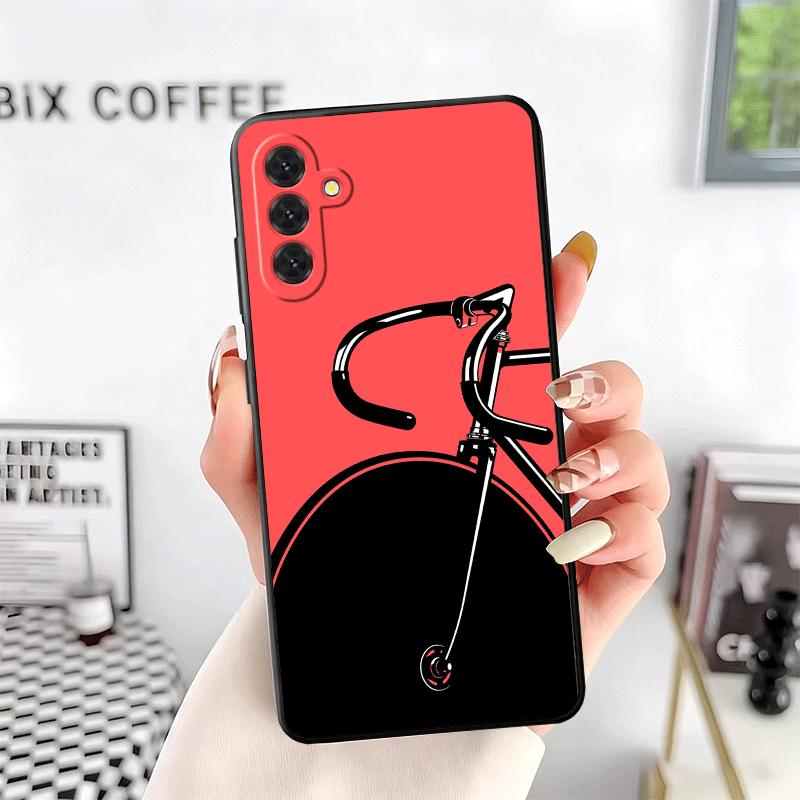 Bicycle Bike Sports Soft Phone Case for Samsung A17 A37 A57 A16 A26 A36 A56 A15 A25 A35 A55 A14 A24 A34 A54 A13 A23 A33 A53 A52
