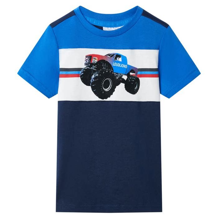 Blue and Navy Blue T-shirt for Children 92/104/116/128/140