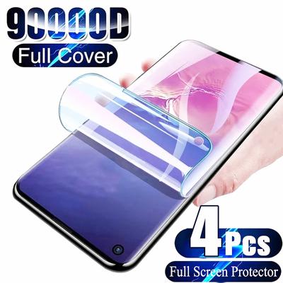 4 Stück Hydrogel-Film Displayschutzfolie für Samsung Galaxy S10 S20 S9 S21 S22 S23 Plus Ultra FE Displayschutzfolie für Note 20 8 9 10