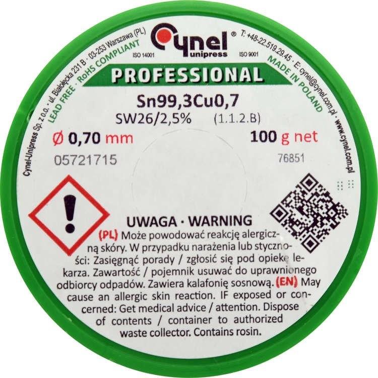 LEAD-FREE BUNDLE 0.7MM 100G 76851 NO_NAME