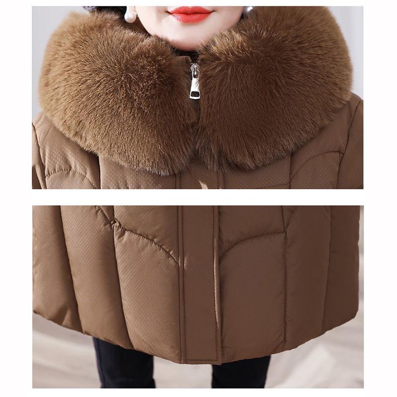 Iarnă Femei Palton Puf Parka Jachete Puf Lung Slim Guler Blană Glugă Parka Mamă Paltoane Calde Îmbrăcăminte Exterioară