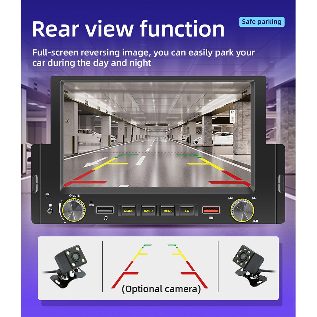 6 2 Inch 1 Din MP5 Player Music Players Multimedia Device Automotive