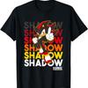 Sonic The Hedgehog Shadow Stacked Text Cool Logo T-Shirt